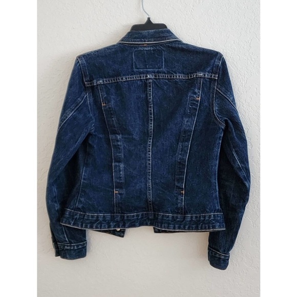 JEAN JACKET-GUESS-VINTAGE-BLUE-CLASSIC-DENIM-SIZE M-8 - Picture 12 of 13